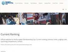 Tablet Screenshot of euroskimcup.com
